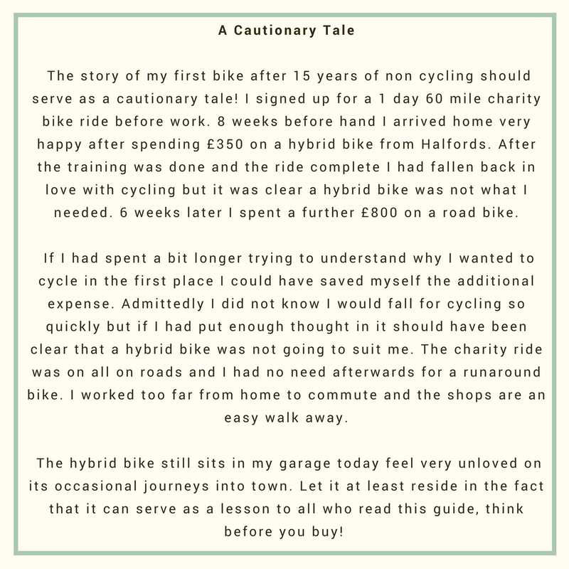 Buying A Bike - A Cautionary Tale