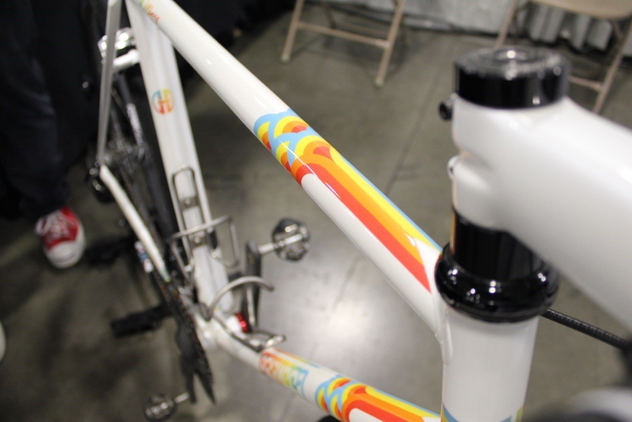 hand painted bike frame