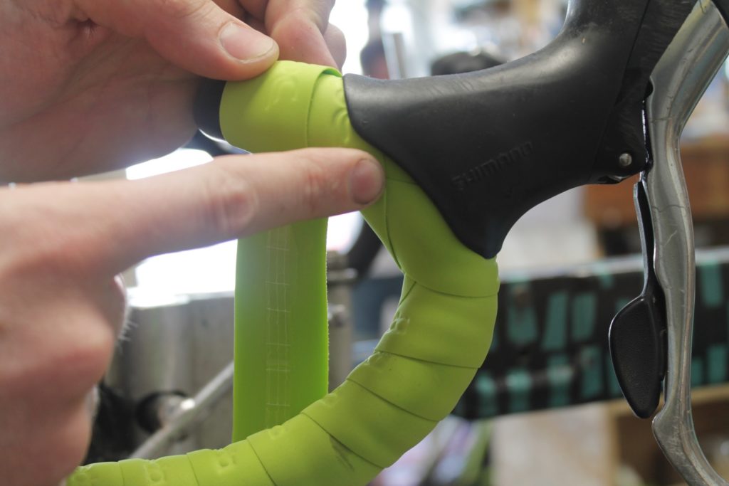 green handlebar tape