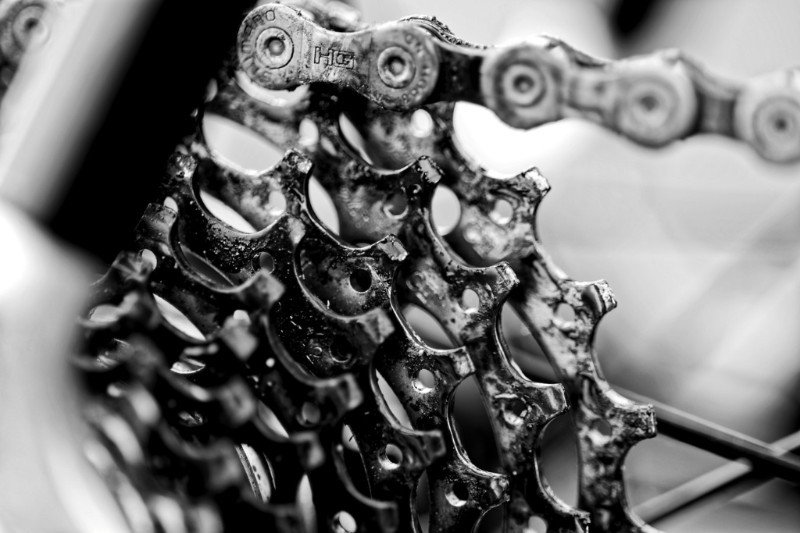 repairing a bike chain