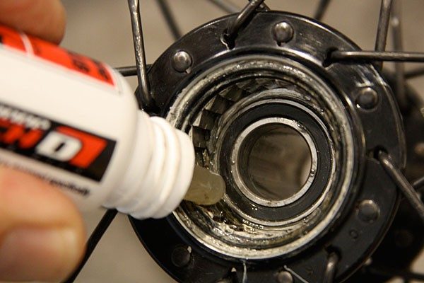 greasing bicycle wheel bearings